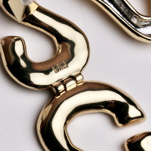 Alexis Bittar Two Tone Sculptural Drop Earrings - Picture 5 of 6